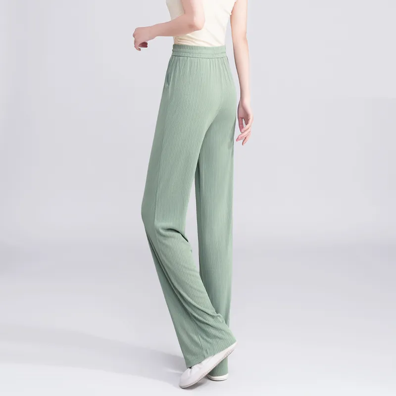 0571 Family Casual Pants Women's Green-6