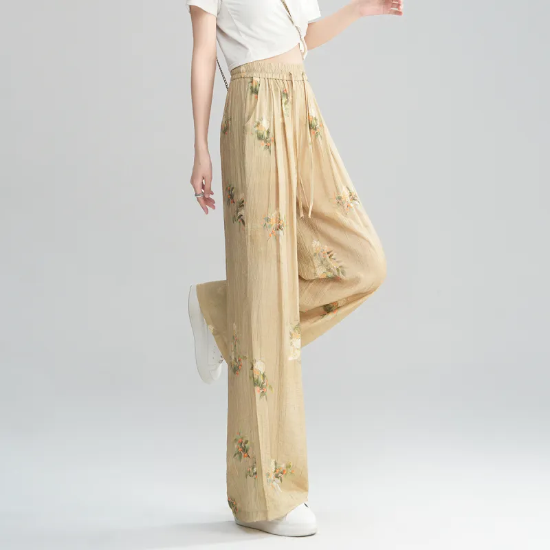 0571 Family Casual Pants Women's Yellow-5