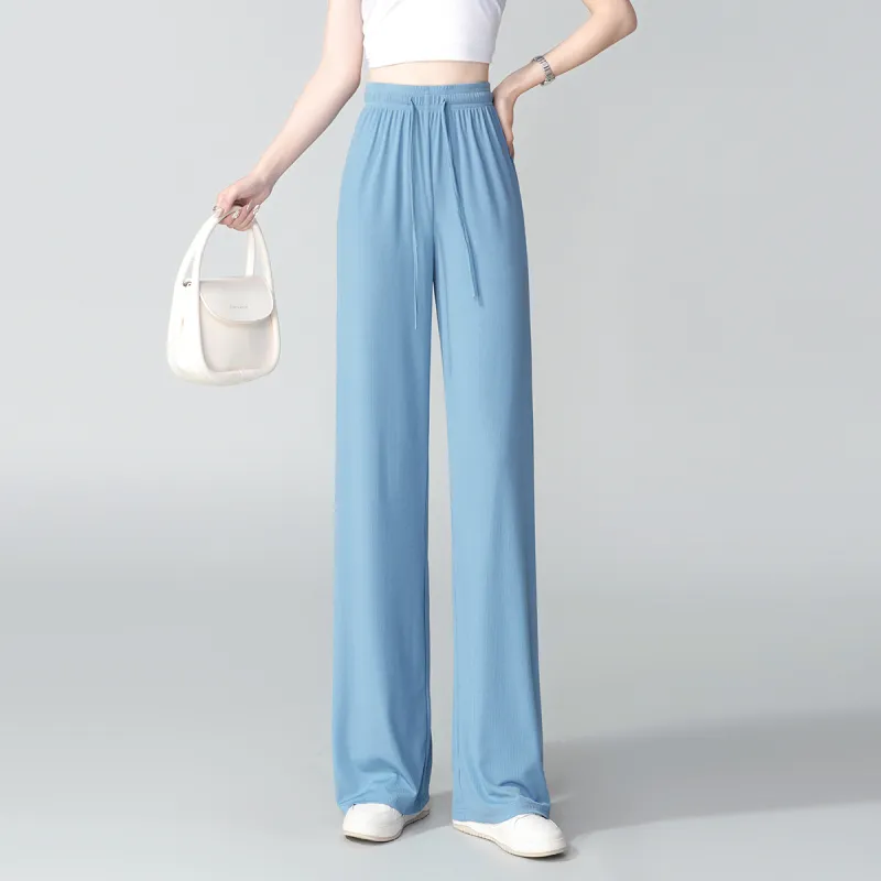 0571 Family Casual Pants Women's Blue-5