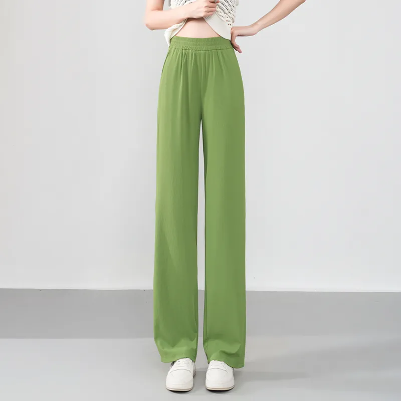 0571 Family Casual Pants Women's Green-2