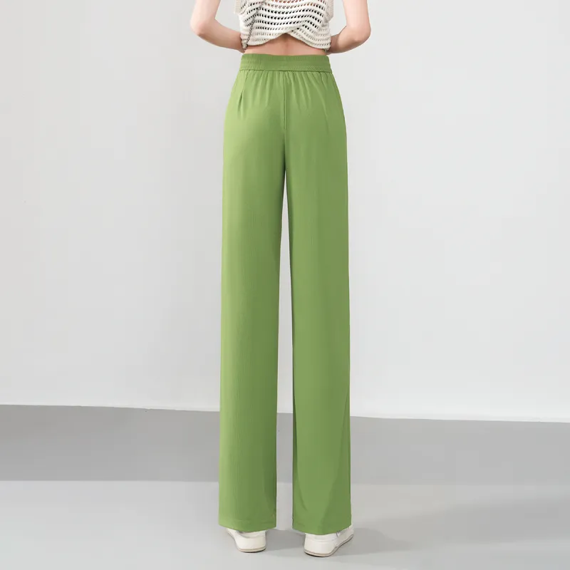 0571 Family Casual Pants Women's Green-6