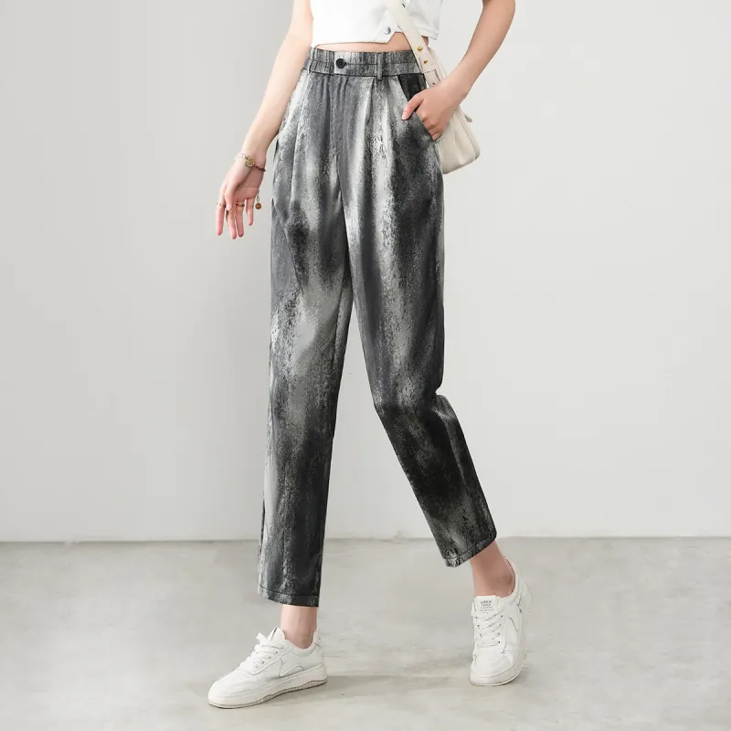 0571 Family Casual Pants Women's Dark Gray-2