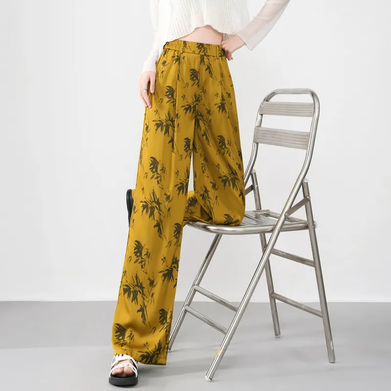 0571 Family Casual Pants Women's Yellow-4