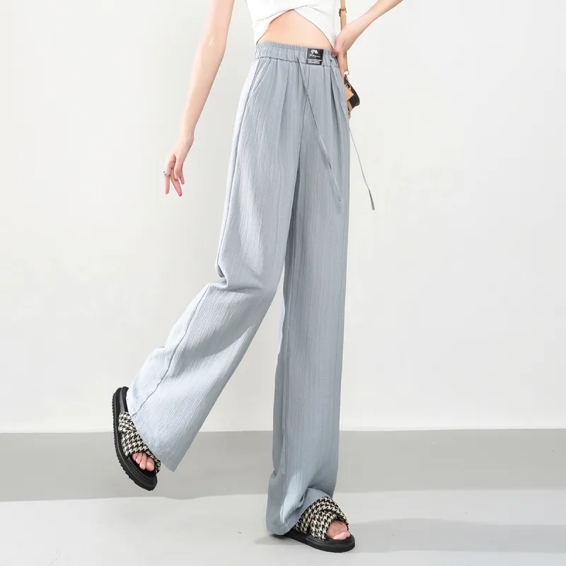 0571 Family Casual Pants Women's Light Gray Blue-4