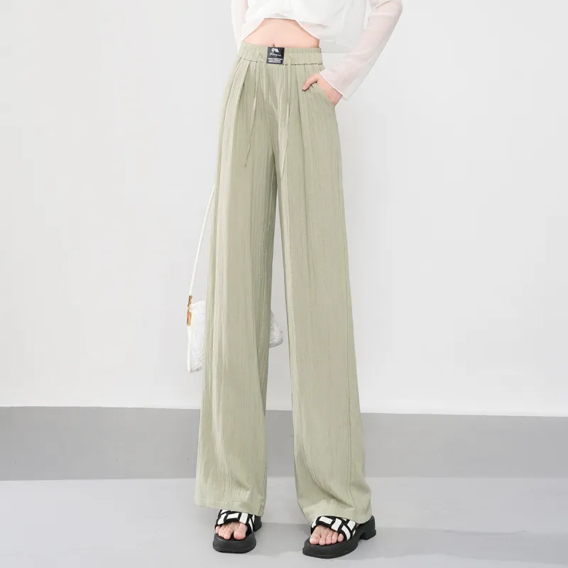 0571 Family Casual Pants Women's Green-3