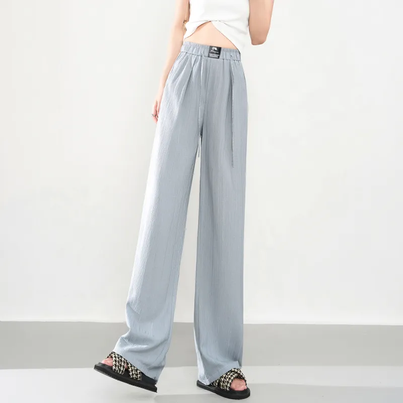 0571 Family Casual Pants Women's Light Gray Blue-5