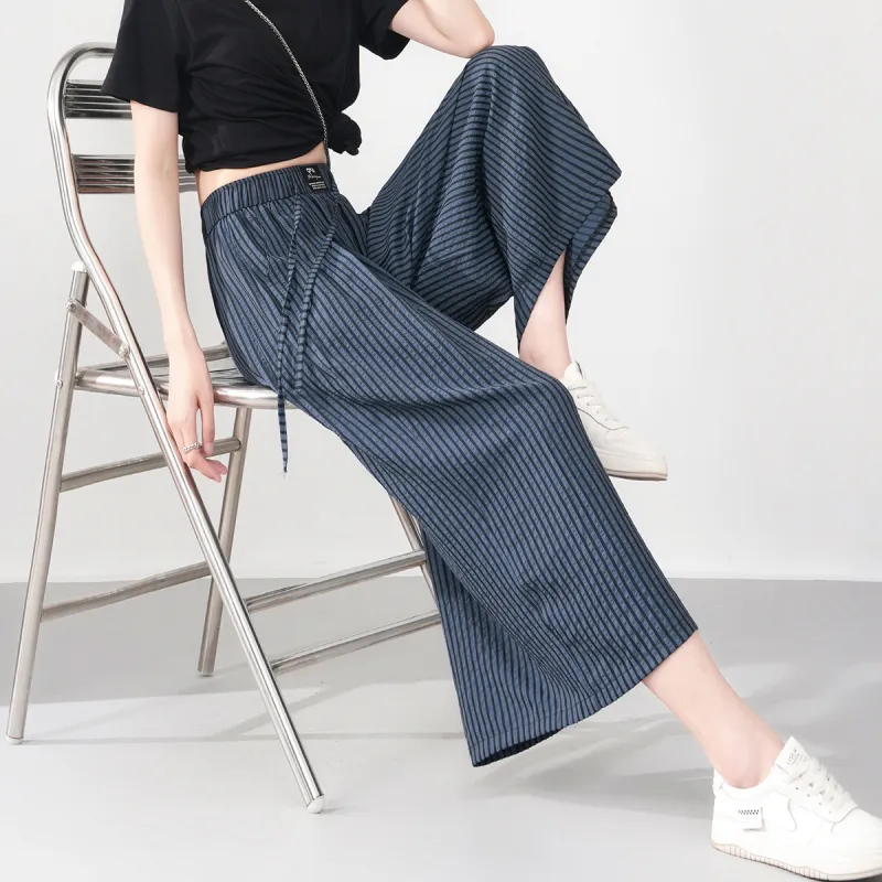 0571 Family Casual Pants Women's Navy Blue-2
