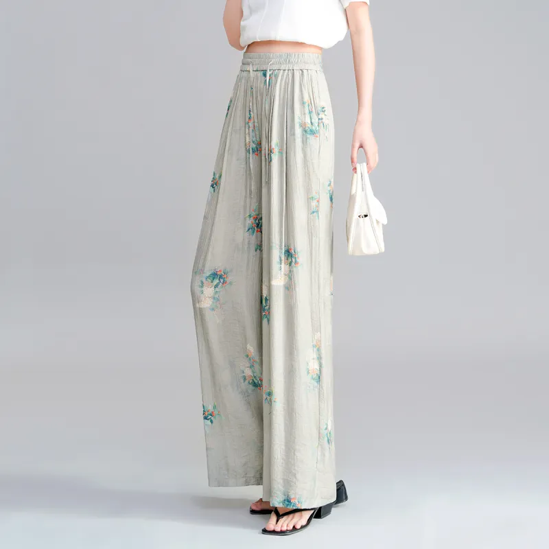 0571 Family Casual Pants Women's Green-3
