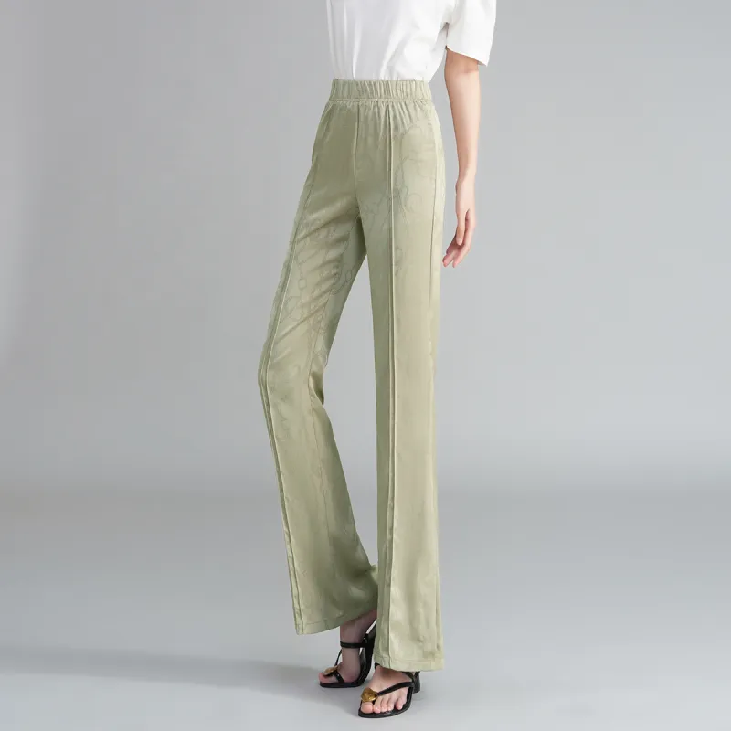 0571 Family Casual Pants Women's Yellow Green-3