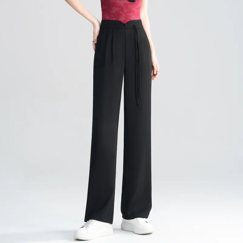 0571 Family Casual Pants Women's Black-2