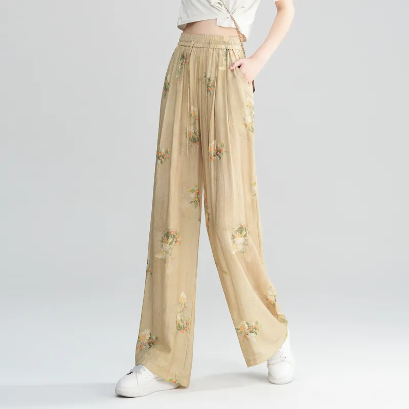 0571 Family Casual Pants Women's Yellow-4