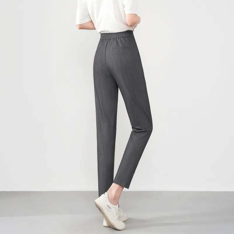 0571 Family Casual Pants Women's Black Gray Color-6
