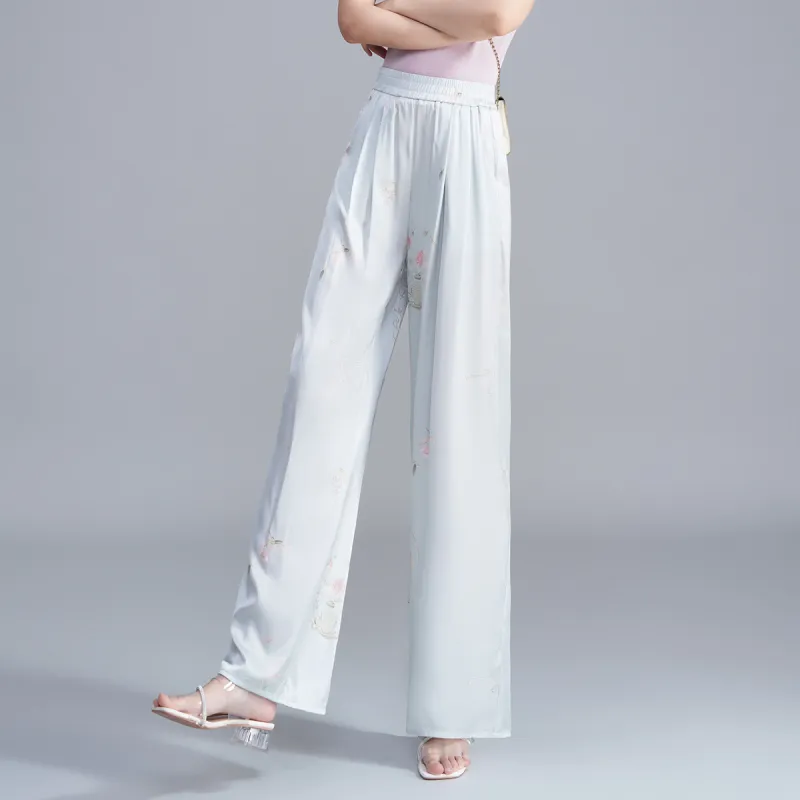 0571 Family Casual Pants Women's Blue-5