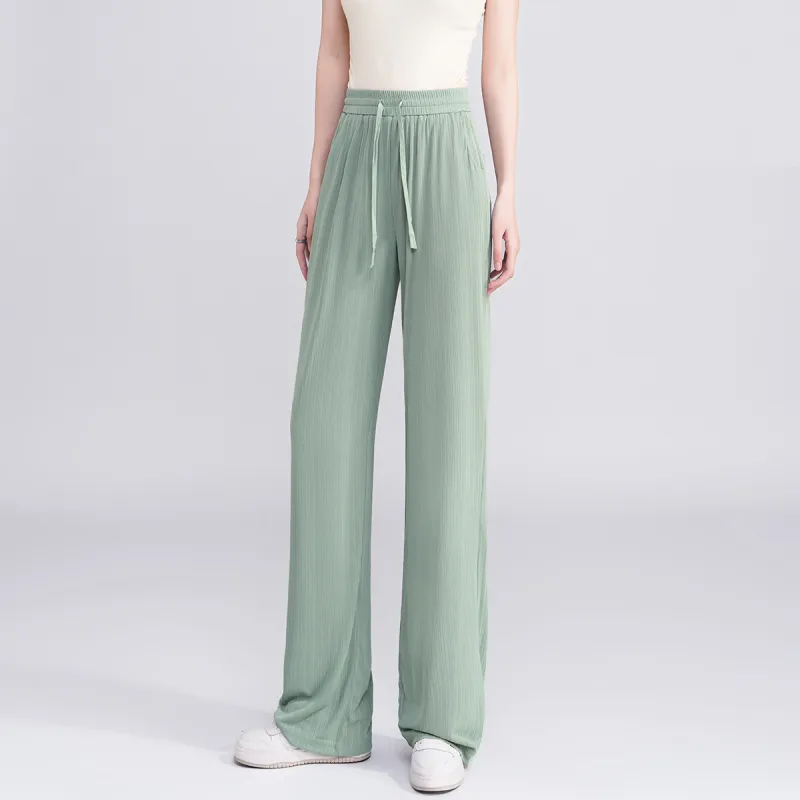 0571 Family Casual Pants Women's Green-4