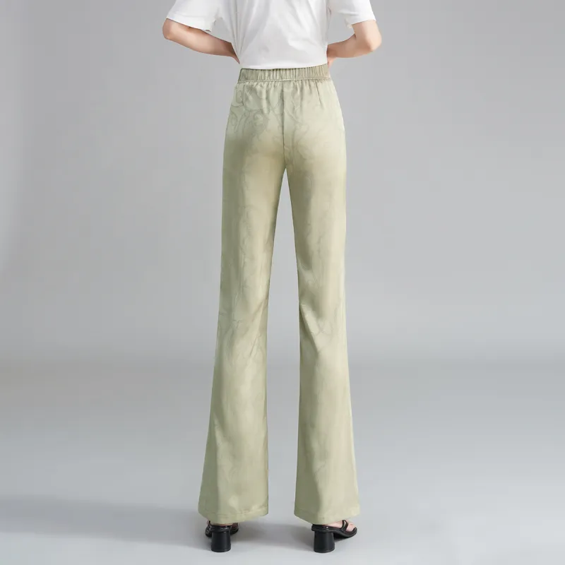 0571 Family Casual Pants Women's Yellow Green-4