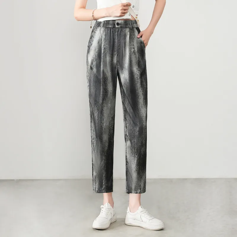 0571 Family Casual Pants Women's Dark Gray-4