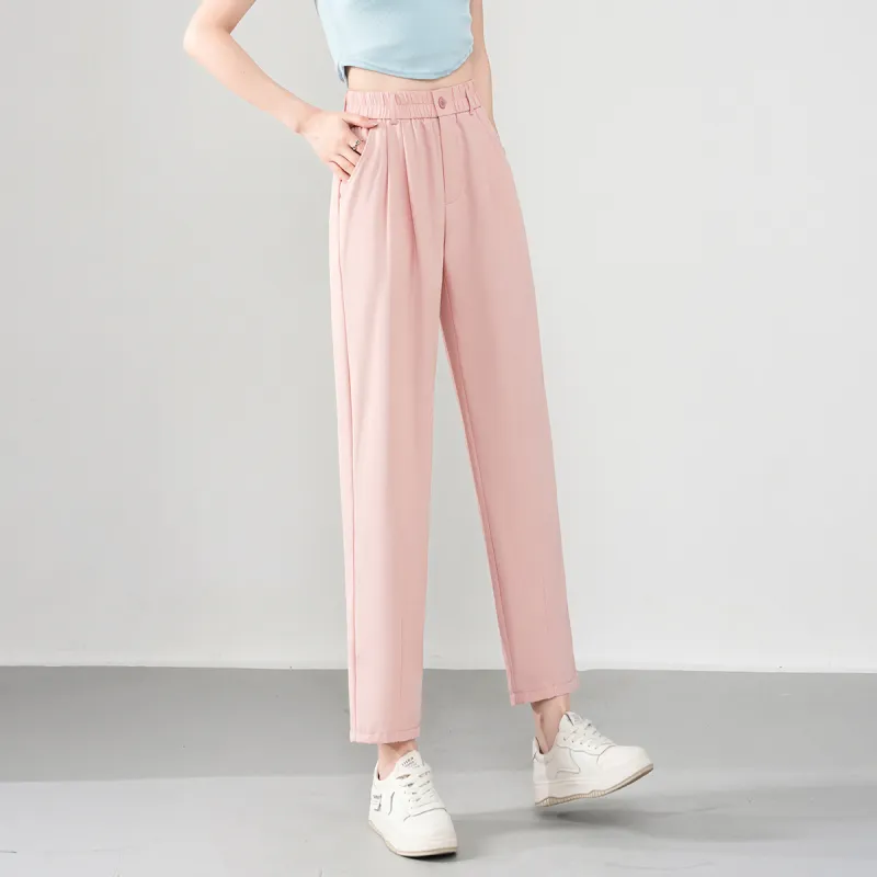 0571 Family Casual Pants Women's Pink-4