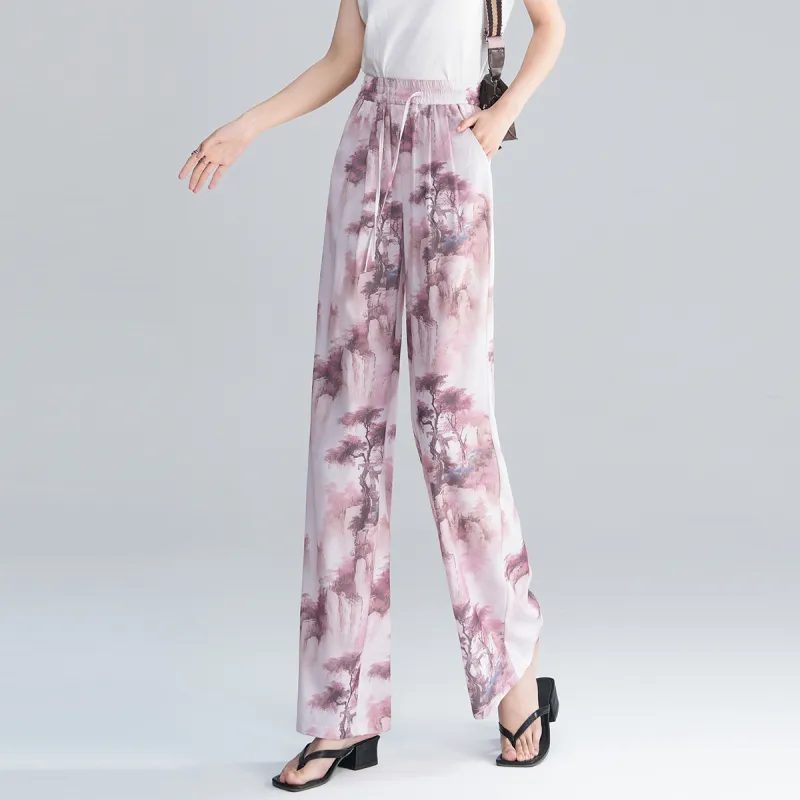 0571 Family Casual Pants Women's Pink-4