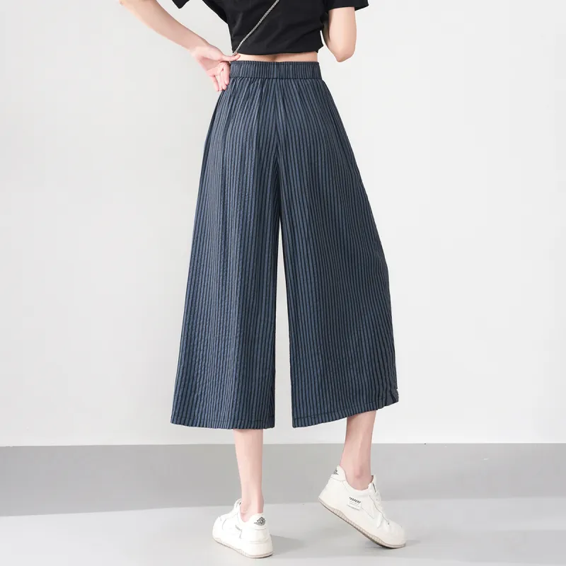 0571 Family Casual Pants Women's Navy Blue-7