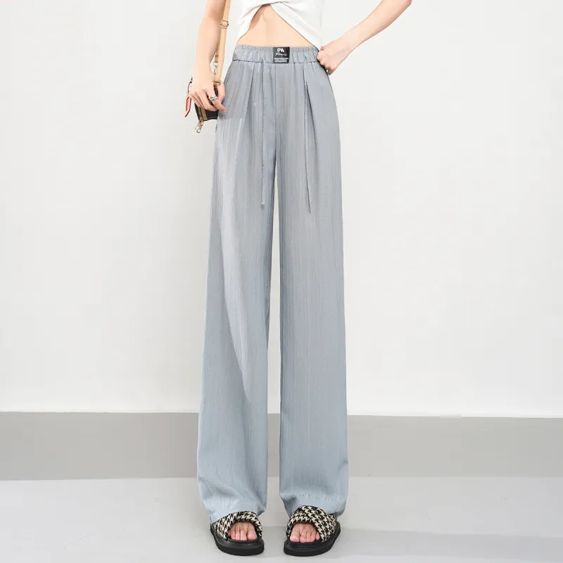 0571 Family Casual Pants Women's Light Gray Blue-3