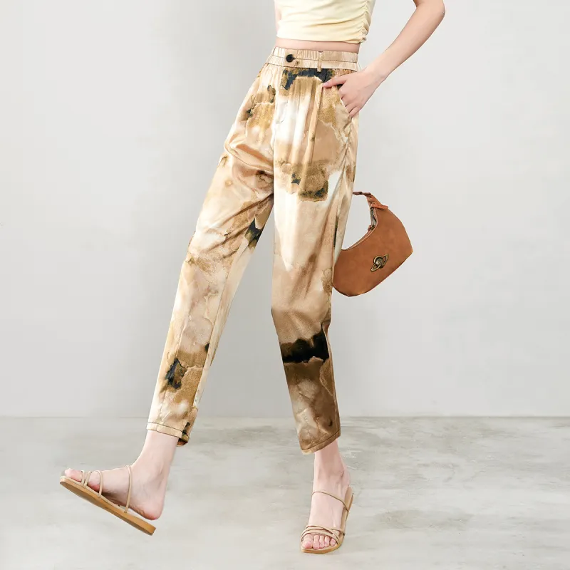 0571 Family Casual Pants Women's Light Coffee-5