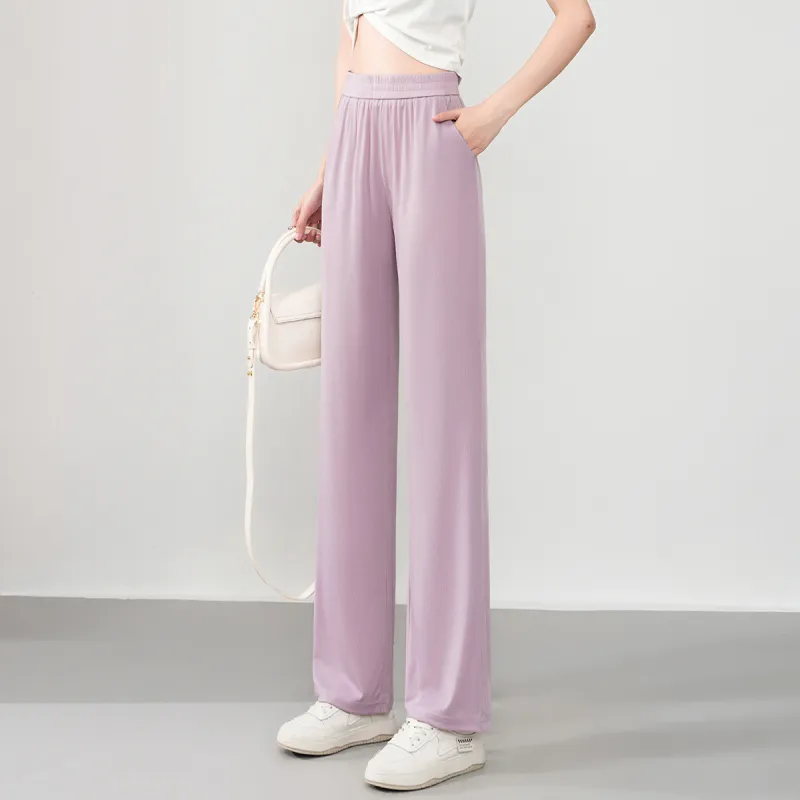 0571 Family Casual Pants Women's Purple-3