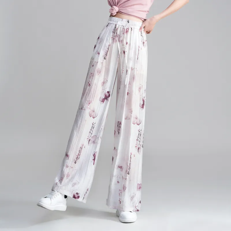 0571 Family Casual Pants Women's Light Purple-2