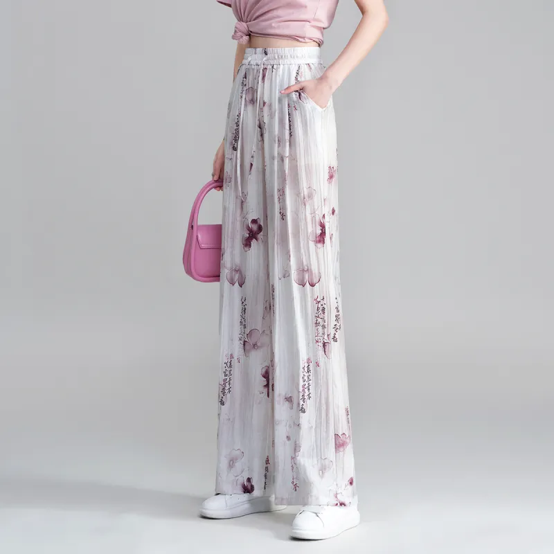 0571 Family Casual Pants Women's Light Purple-5