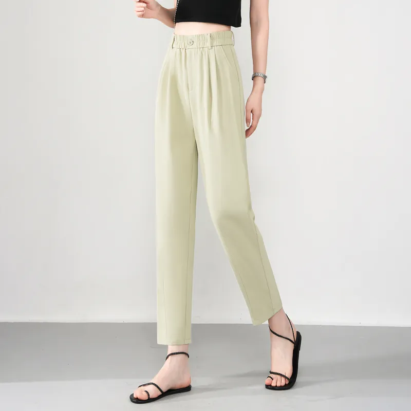 0571 Family Casual Pants Women's Khaki Green-2