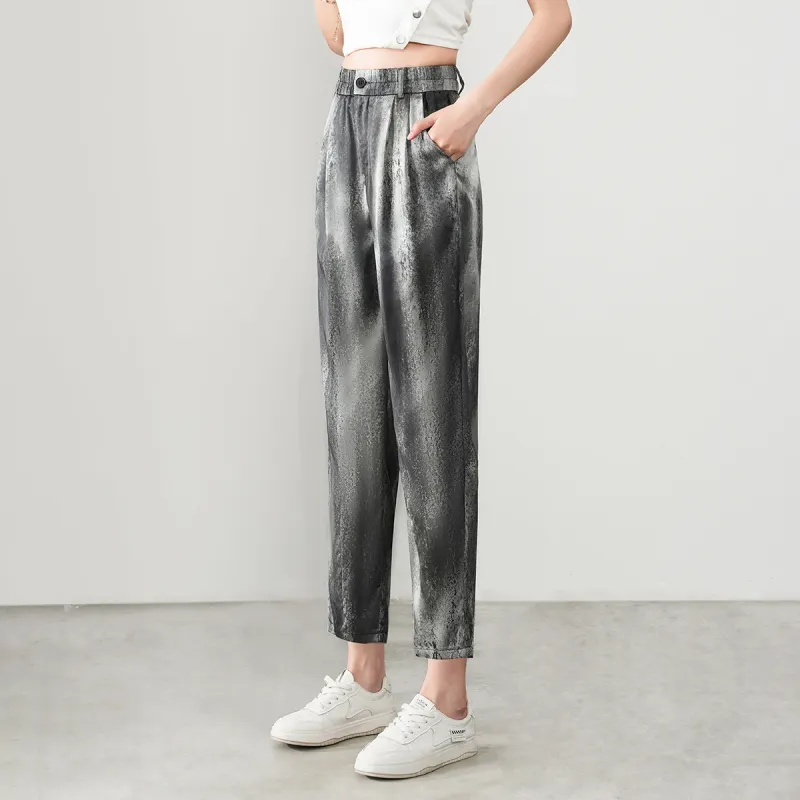 0571 Family Casual Pants Women's Dark Gray-3