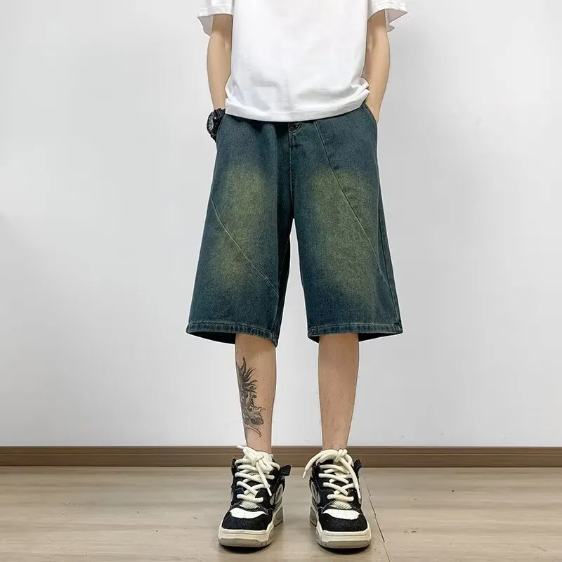 UNthemed Denim Shorts Unisex Blue-2