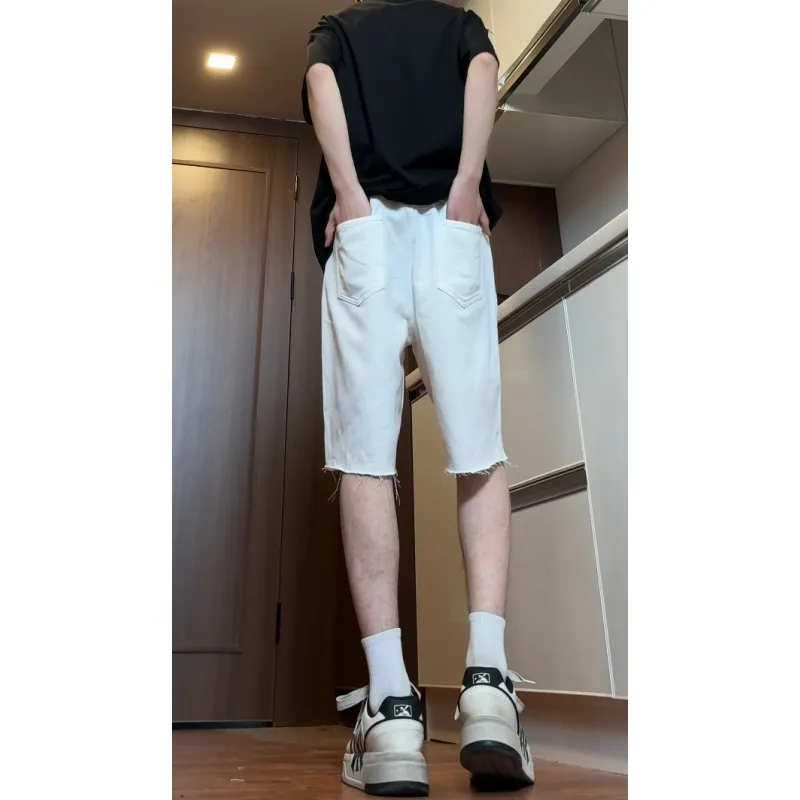 UNthemed Denim Shorts Unisex Black-2