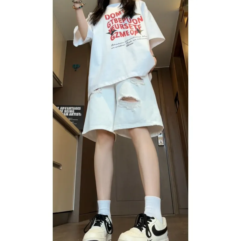 UNthemed Denim Shorts Unisex Black-1