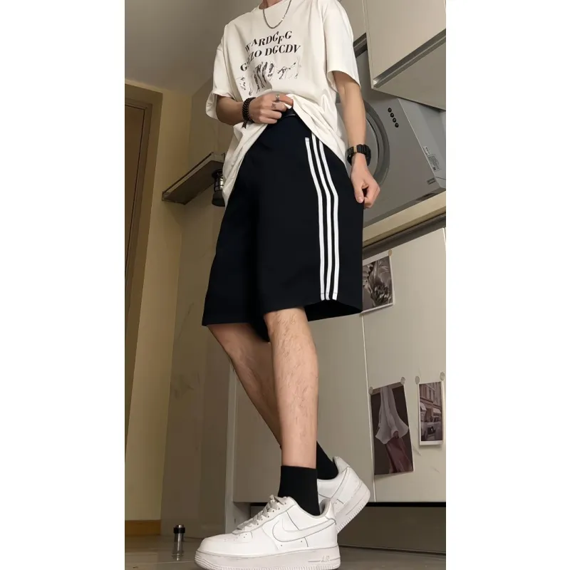 UNthemed Denim Shorts Unisex Black-1