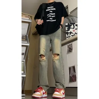 UNthemed Jeans Unisex Yellow Mud