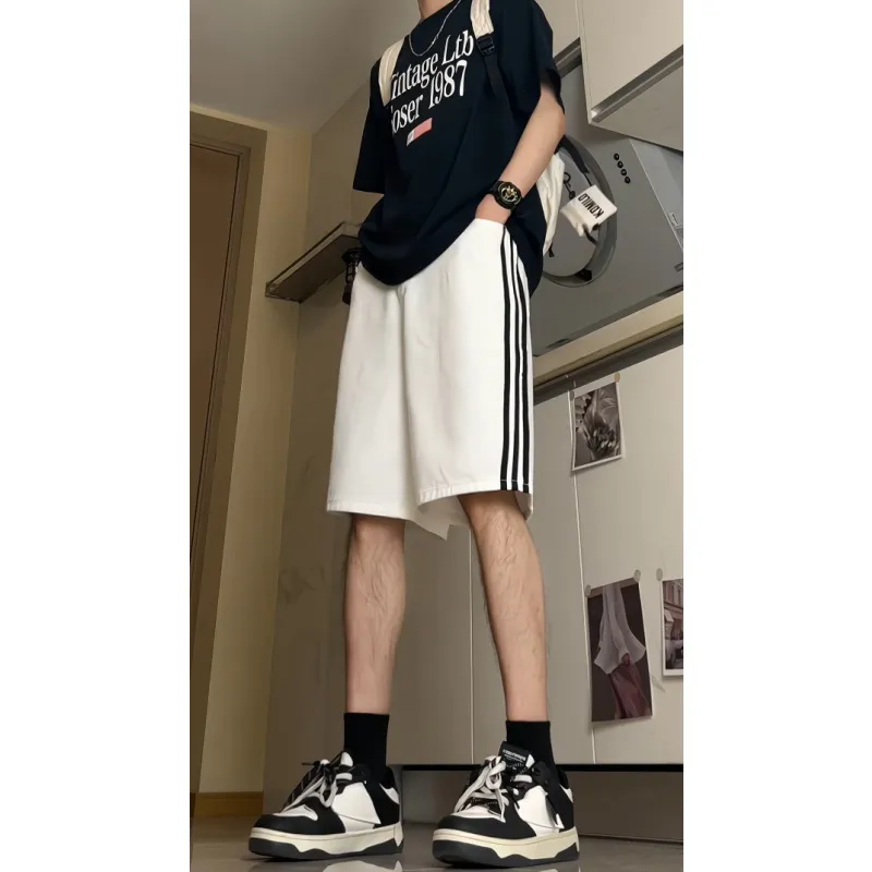 UNthemed Denim Shorts Unisex Black-4