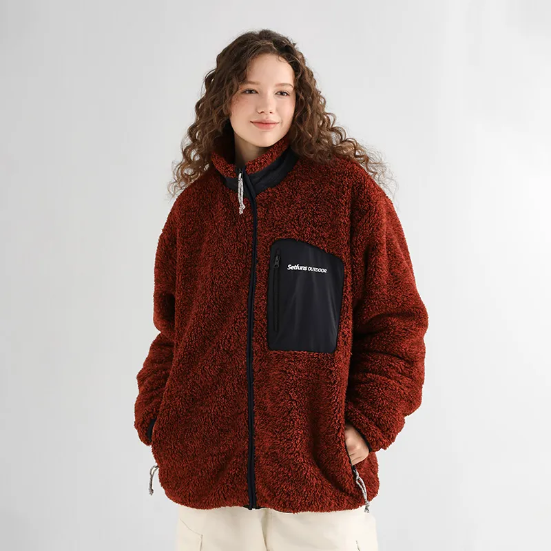 SET FUNS Velvet feel Coat Unisex-5