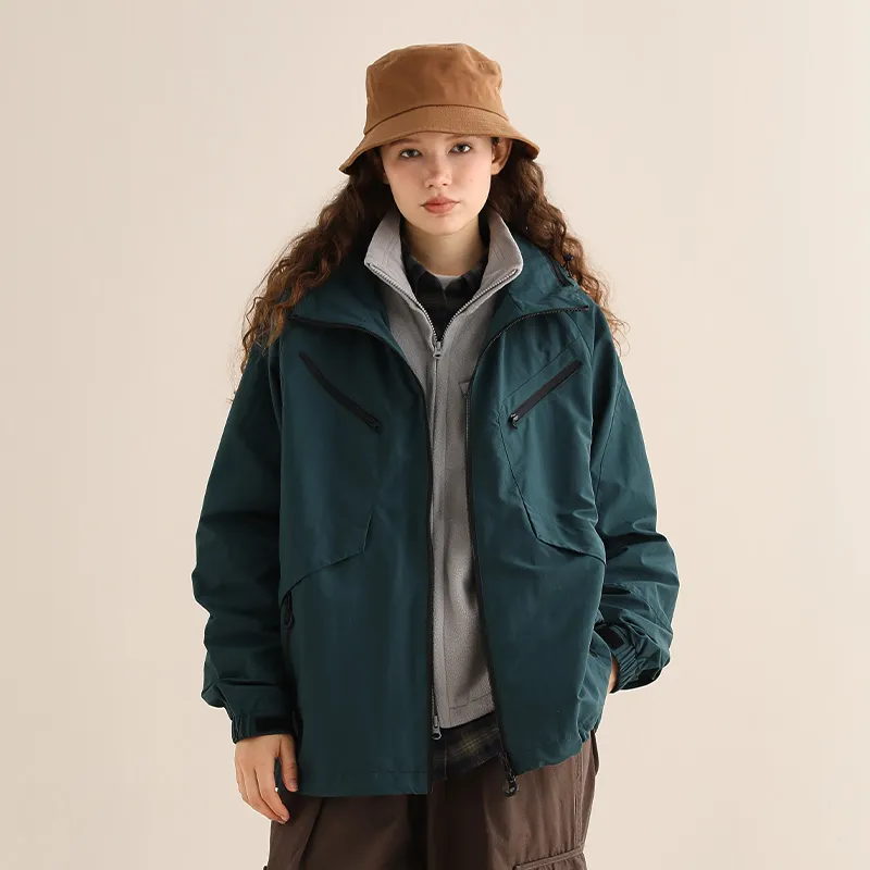 SET FUNS SETFUNS Outdoor Camping Jacket Fall Unisex Deep Lake Green-2