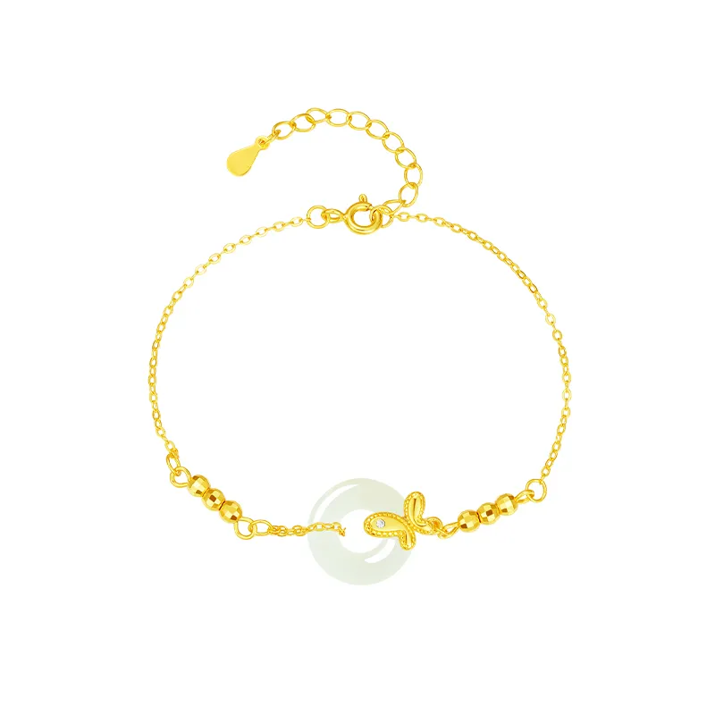 CHOW TAI SENG Hetian Jade Hand Accessory White Jade Women's-1