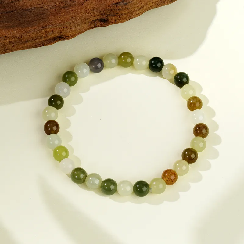 CHOW TAI SENG Hetian Jade Hand Accessories Jewelry Pale Greenish White Jade Women's-7