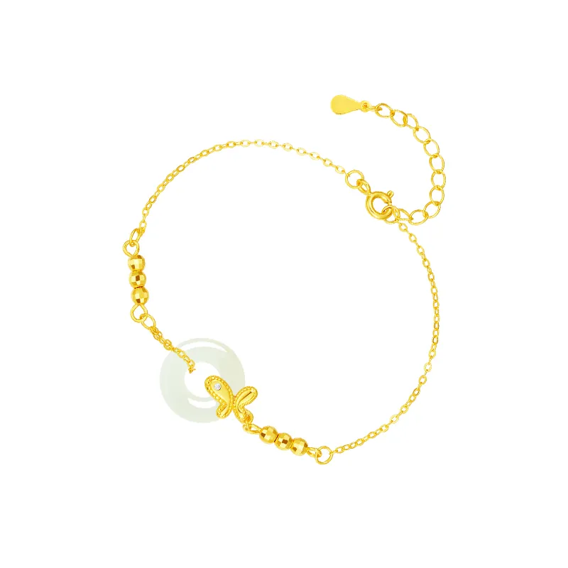 CHOW TAI SENG Hetian Jade Hand Accessory White Jade Women's-2