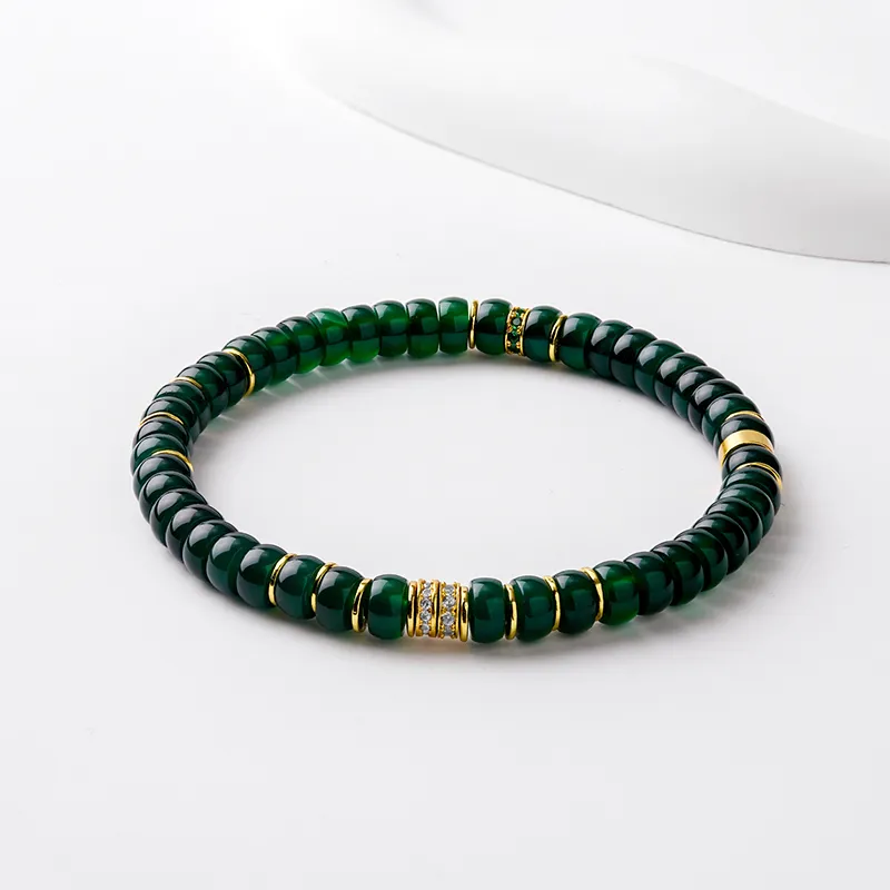 CHOW TAI SENG Agate Fortune Chinese Style Beaded Collectibles Unisex-5
