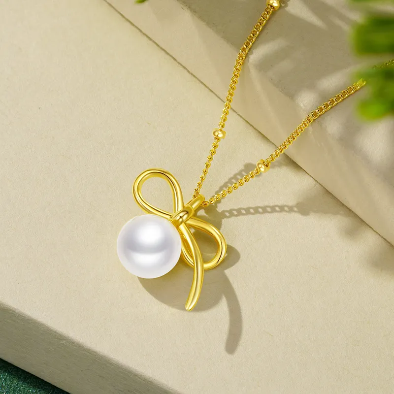CHOW TAI SENG Pearl S925 Silver Necklace Women's-3