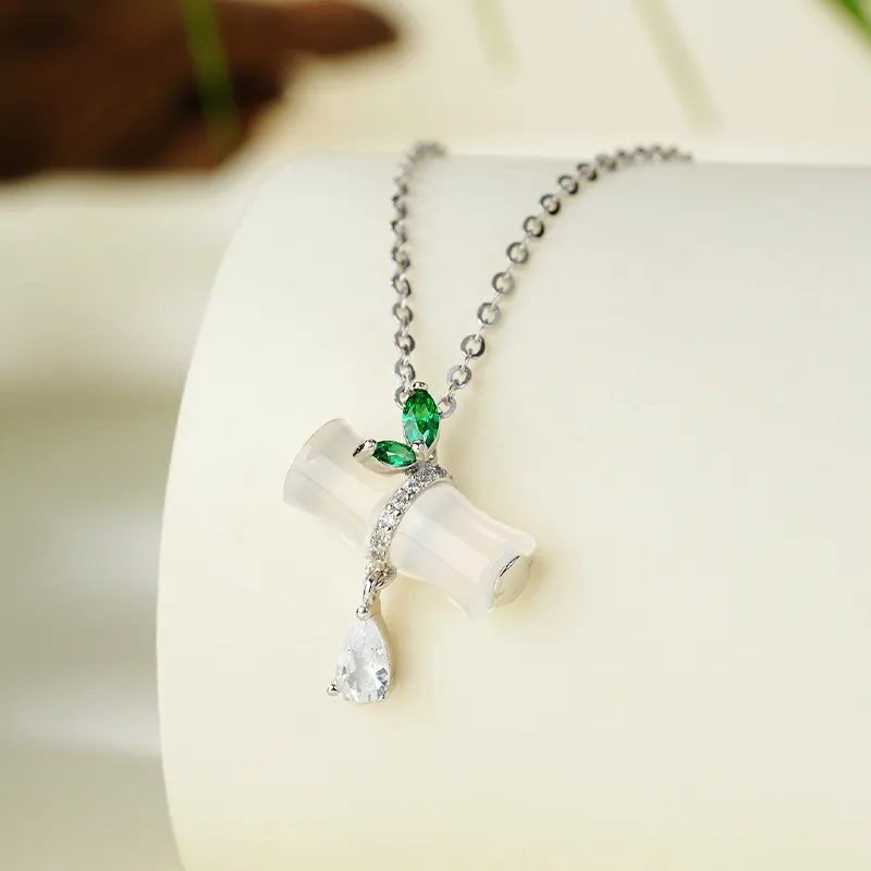CHOW TAI SENG Chalcedony Jade Necklaces Women's-3