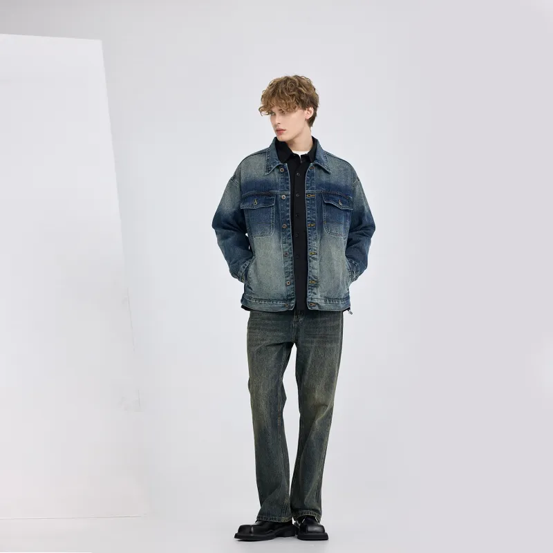 WILD LEADER Denim Jacket Unisex Nostalgic Blue-3