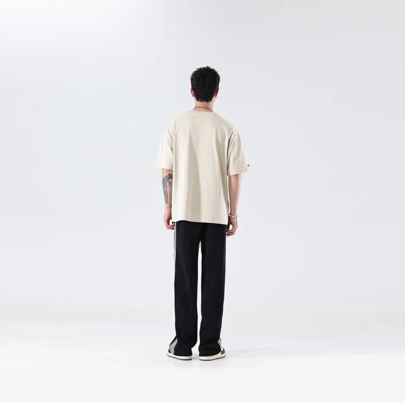 WILD LEADER Casual Pants Unisex Black-2