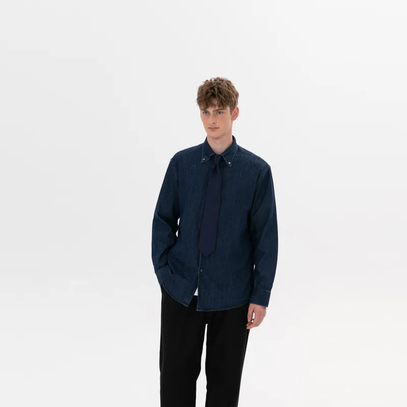 WILD LEADER Shirt Unisex Denim Blue-2