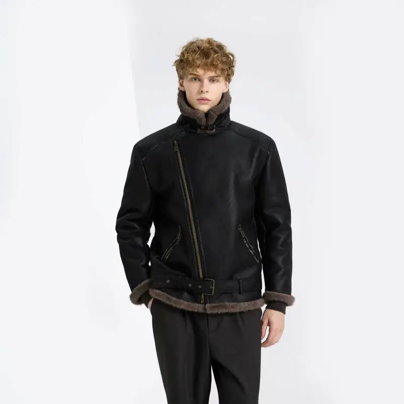 WILD LEADER Leather Jacket Unisex-4