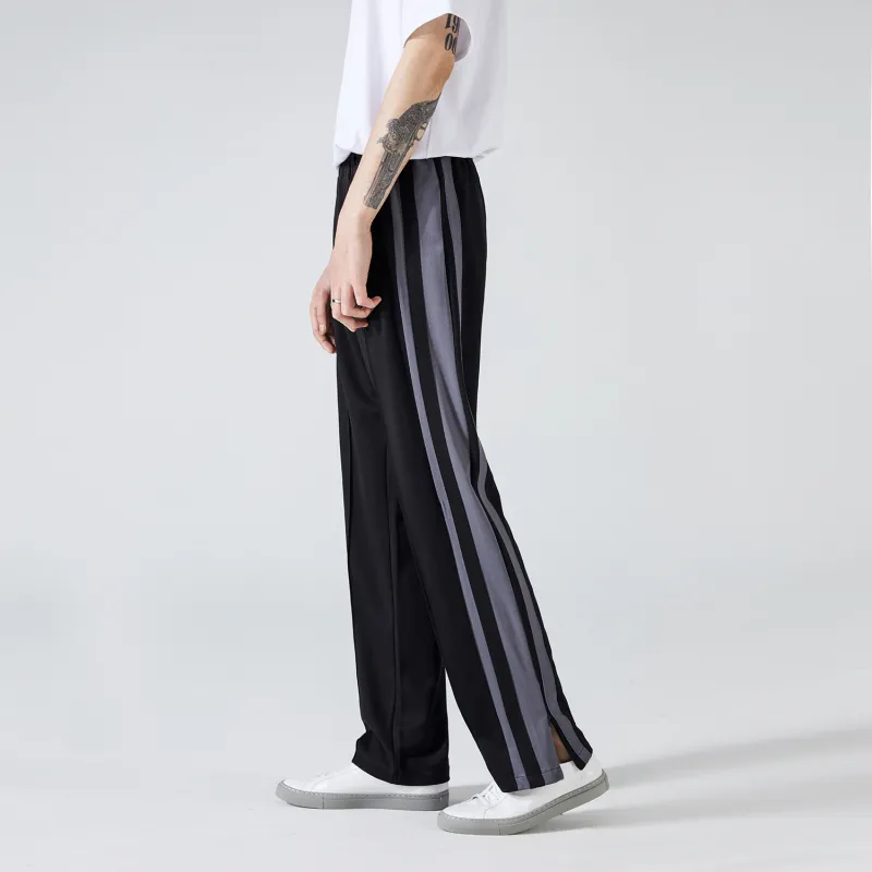 WILD LEADER Casual Pants Unisex Black-2