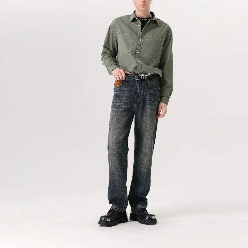 WILD LEADER Jeans Unisex Vintage Blue-2